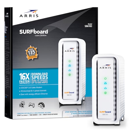 Arris SURFboard SBV2402 DOCSIS 3.0 Cable Modem for Xfinity Internet & Voice 592432-003-00